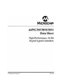 DataSheet dsPIC30F3011 pdf
